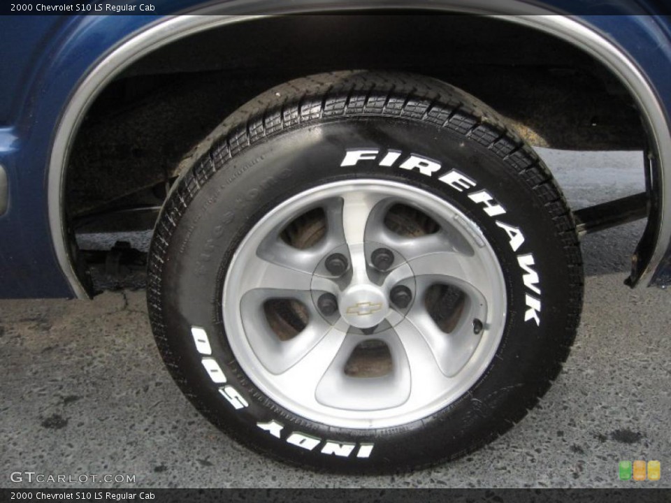 2000 Chevrolet S10 LS Regular Cab Wheel and Tire Photo #40766351
