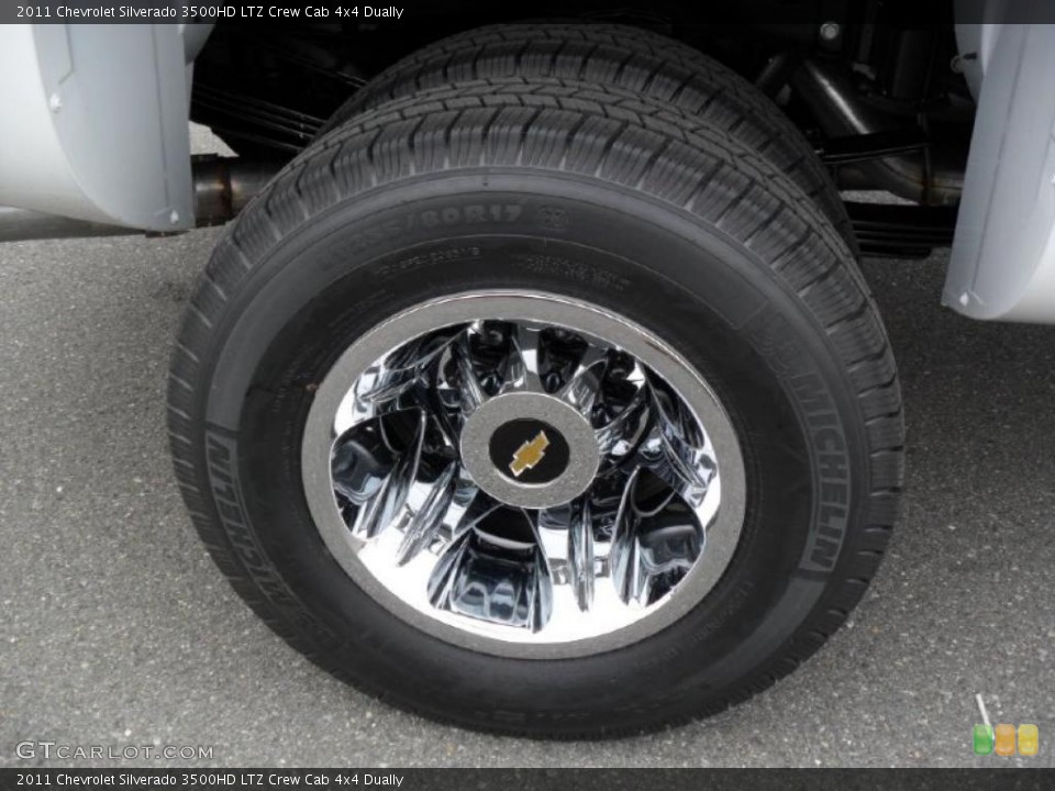 2011 Chevrolet Silverado 3500HD LTZ Crew Cab 4x4 Dually Wheel and Tire Photo #40770507