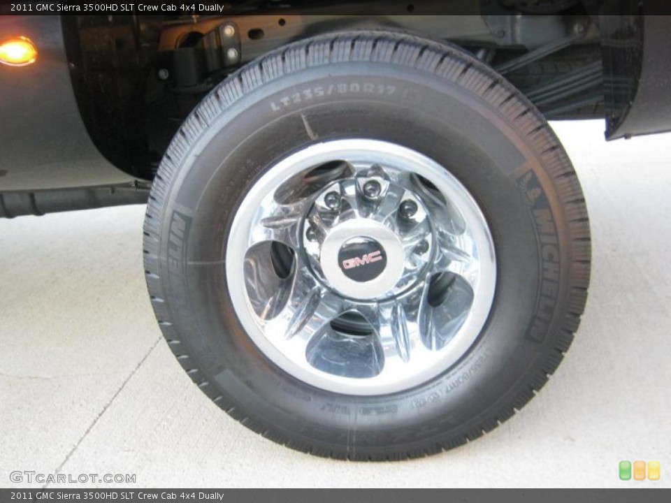 2011 GMC Sierra 3500HD SLT Crew Cab 4x4 Dually Wheel and Tire Photo #40778035