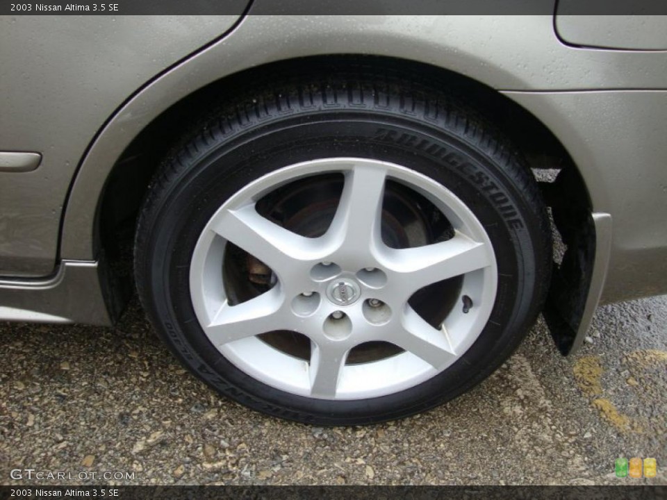 2003 Nissan Altima 3.5 SE Wheel and Tire Photo #40781071