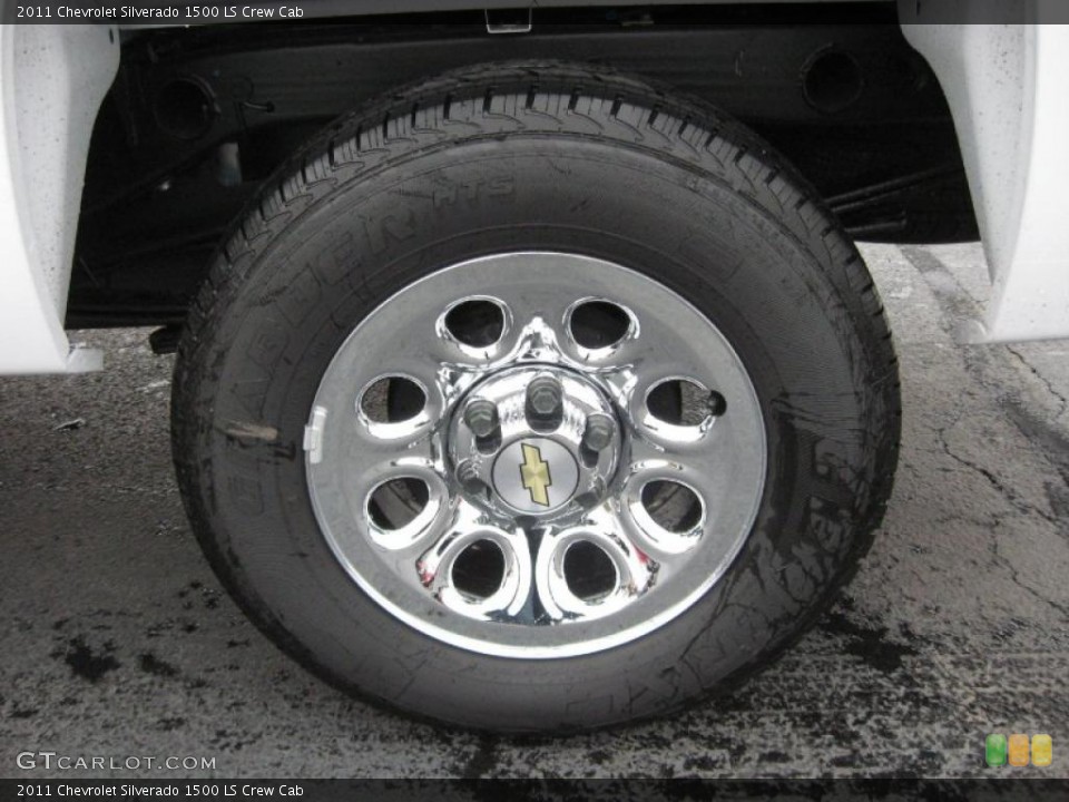 2011 Chevrolet Silverado 1500 LS Crew Cab Wheel and Tire Photo #40782063