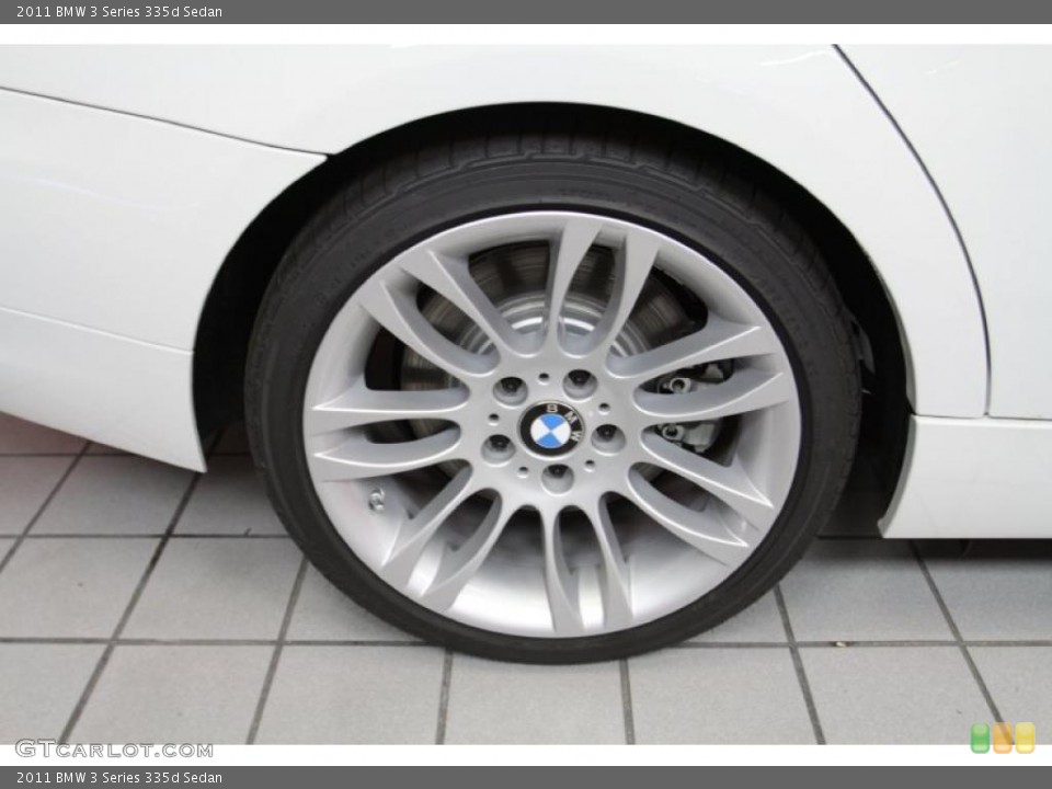 2011 BMW 3 Series 335d Sedan Wheel and Tire Photo #40785007