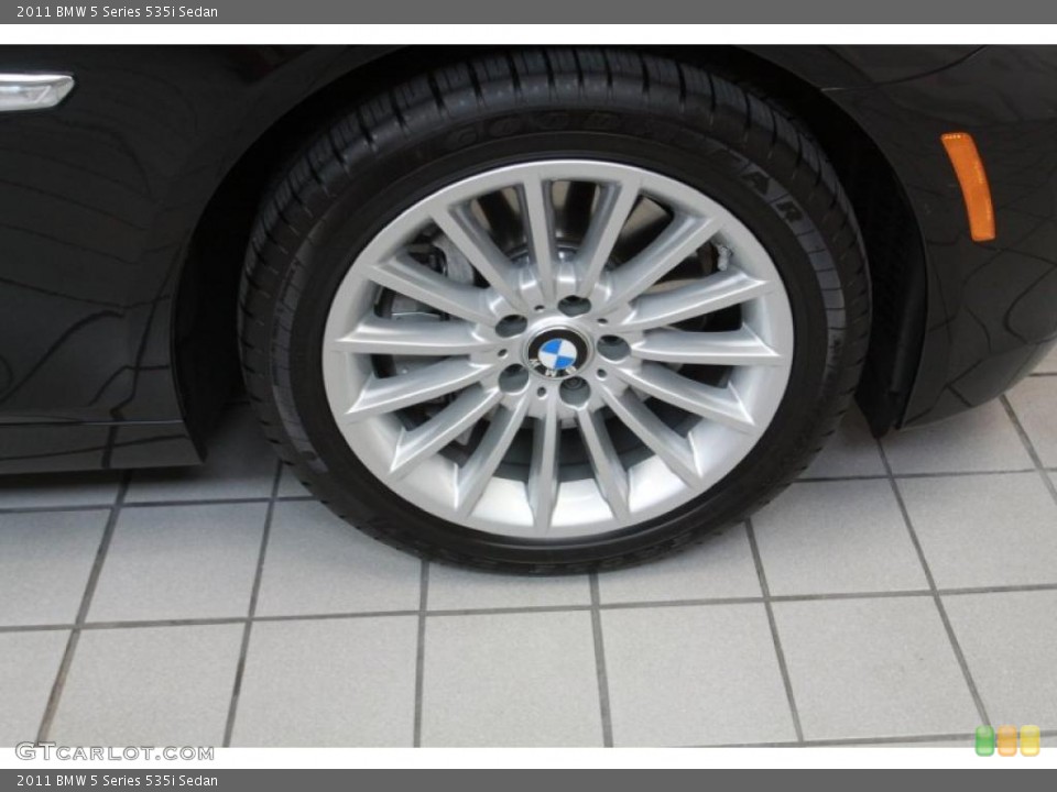 2011 BMW 5 Series 535i Sedan Wheel and Tire Photo #40786175