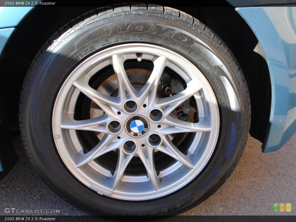2003 BMW Z4 2.5i Roadster Wheel and Tire Photo #40792727