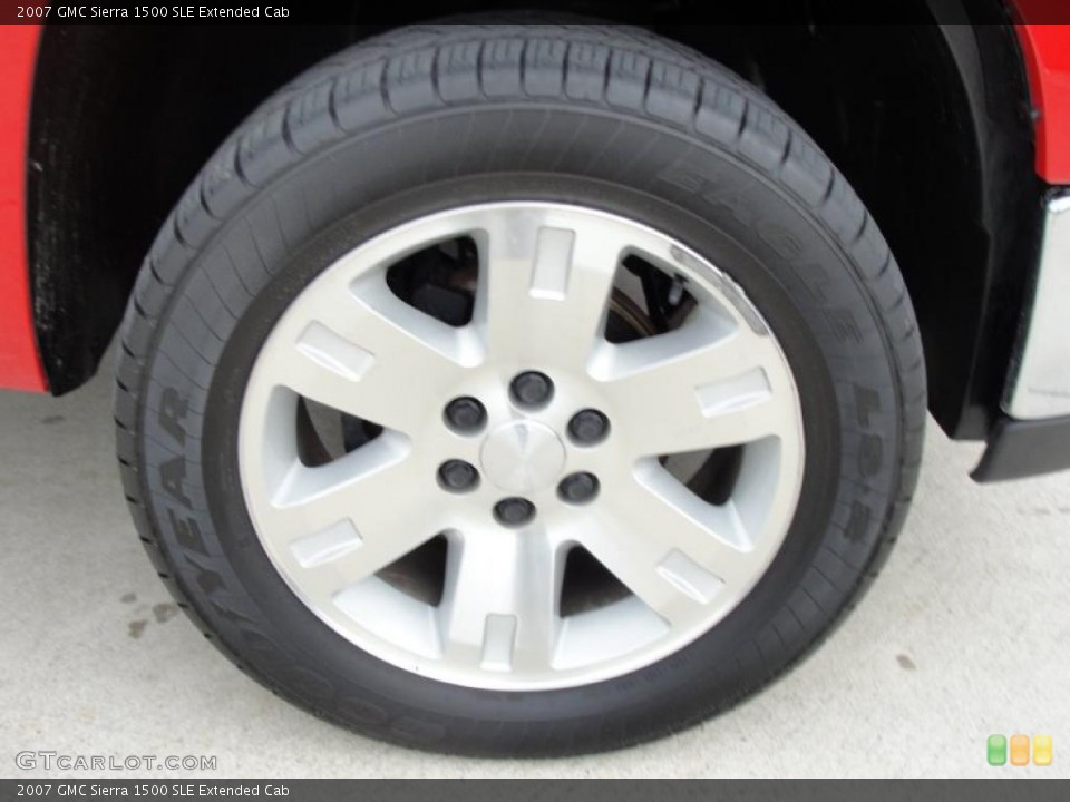 2007 GMC Sierra 1500 SLE Extended Cab Wheel and Tire Photo #40795991