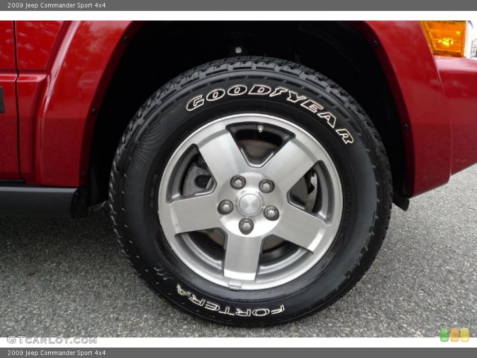 2009 Jeep Commander Sport 4x4 Wheel and Tire Photo #40801779