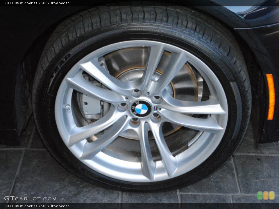 2011 BMW 7 Series 750i xDrive Sedan Wheel and Tire Photo #40805215