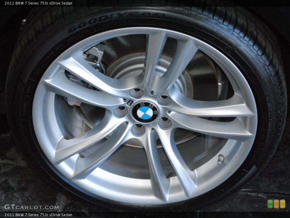 2011 BMW 7 Series 750i xDrive Sedan Wheel and Tire Photo #40805303