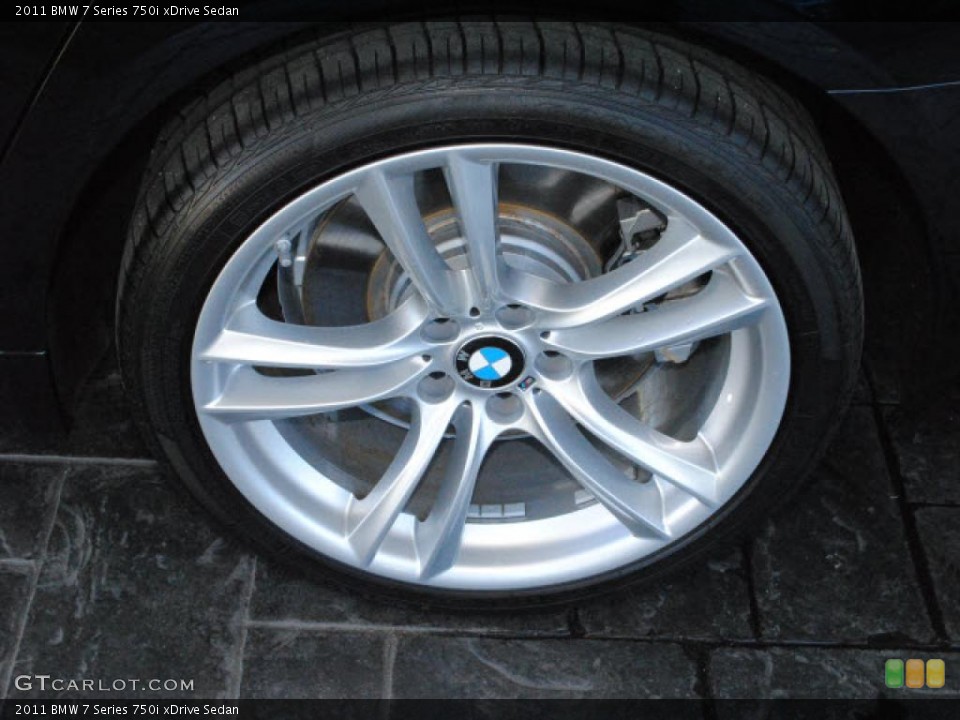 2011 BMW 7 Series 750i xDrive Sedan Wheel and Tire Photo #40805367