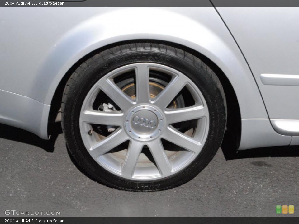 2004 Audi A4 3.0 quattro Sedan Wheel and Tire Photo #40805667
