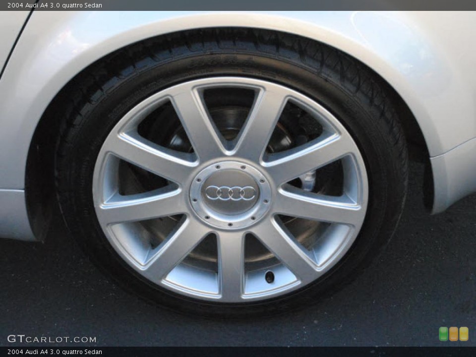 2004 Audi A4 3.0 quattro Sedan Wheel and Tire Photo #40805759