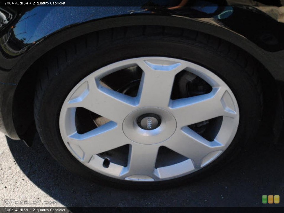 2004 Audi S4 4.2 quattro Cabriolet Wheel and Tire Photo #40806275