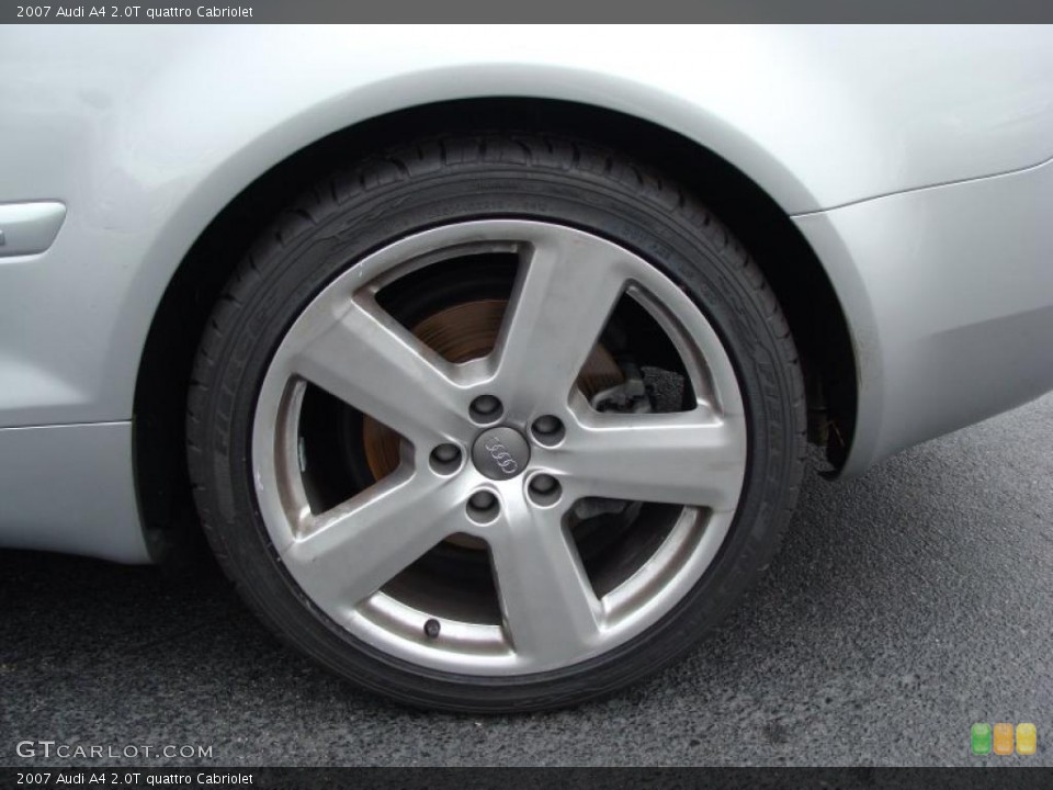 2007 Audi A4 2.0T quattro Cabriolet Wheel and Tire Photo #40814947