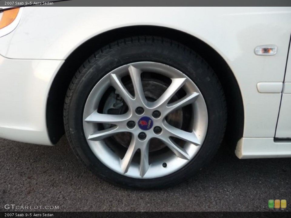 2007 Saab 9-5 Aero Sedan Wheel and Tire Photo #40815899