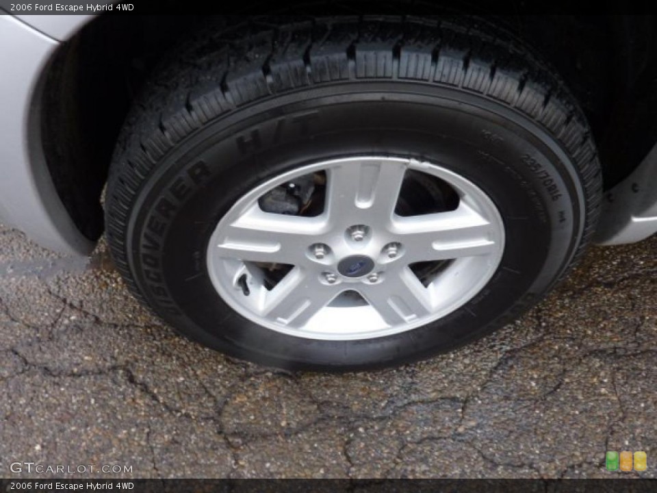 2006 Ford Escape Hybrid 4WD Wheel and Tire Photo #40836101