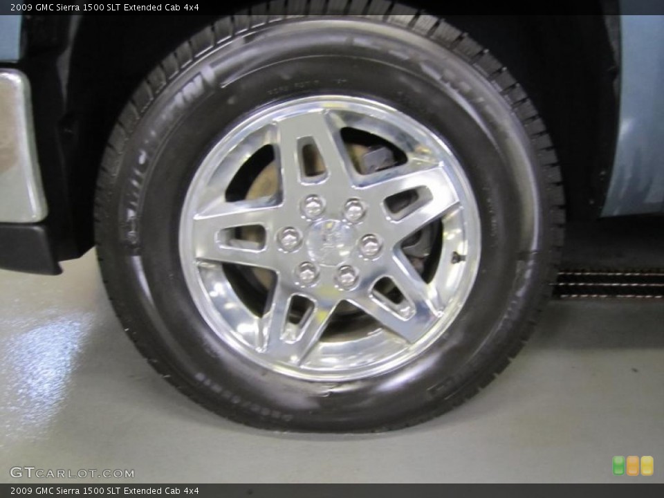 2009 GMC Sierra 1500 SLT Extended Cab 4x4 Wheel and Tire Photo #40838593