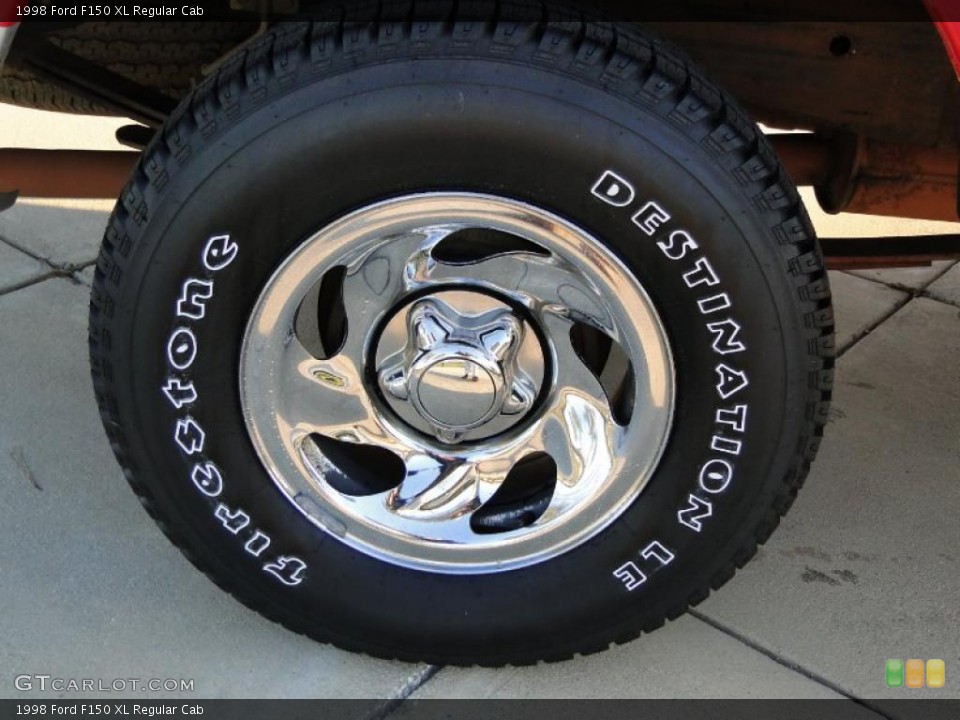 1998 Ford F150 XL Regular Cab Wheel and Tire Photo #40839945