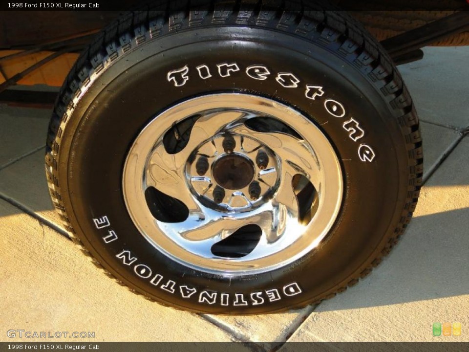 1998 Ford F150 XL Regular Cab Wheel and Tire Photo #40839961