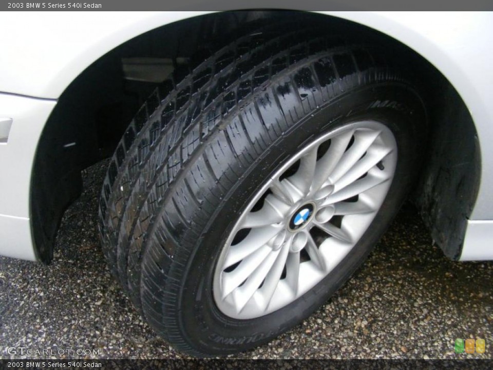 2003 BMW 5 Series 540i Sedan Wheel and Tire Photo #40840713