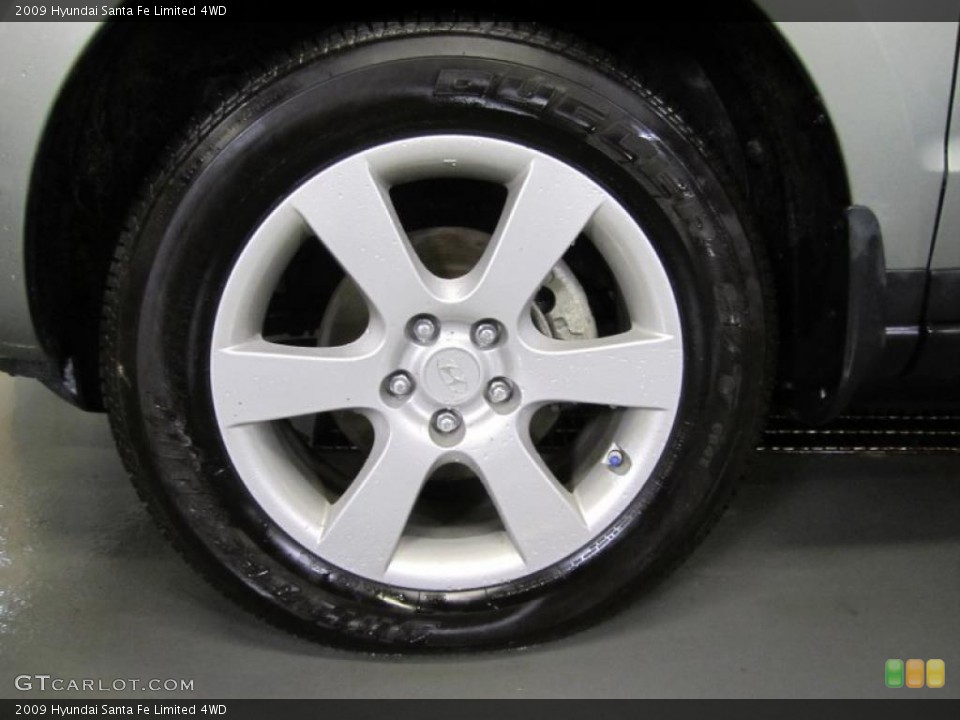 2009 Hyundai Santa Fe Limited 4WD Wheel and Tire Photo #40841421