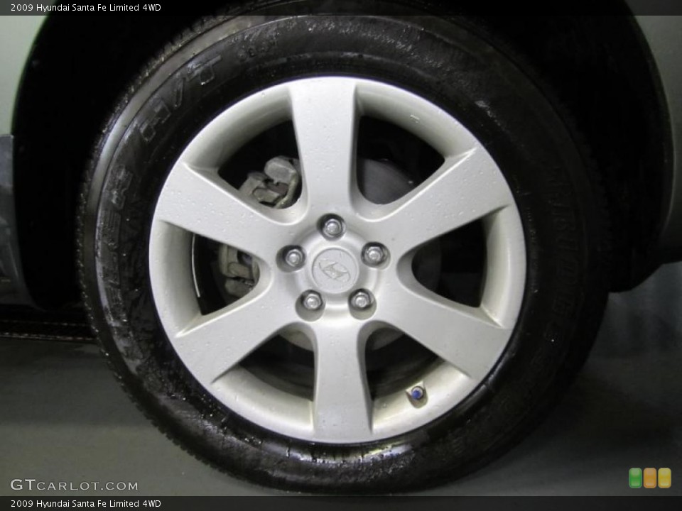 2009 Hyundai Santa Fe Limited 4WD Wheel and Tire Photo #40841549