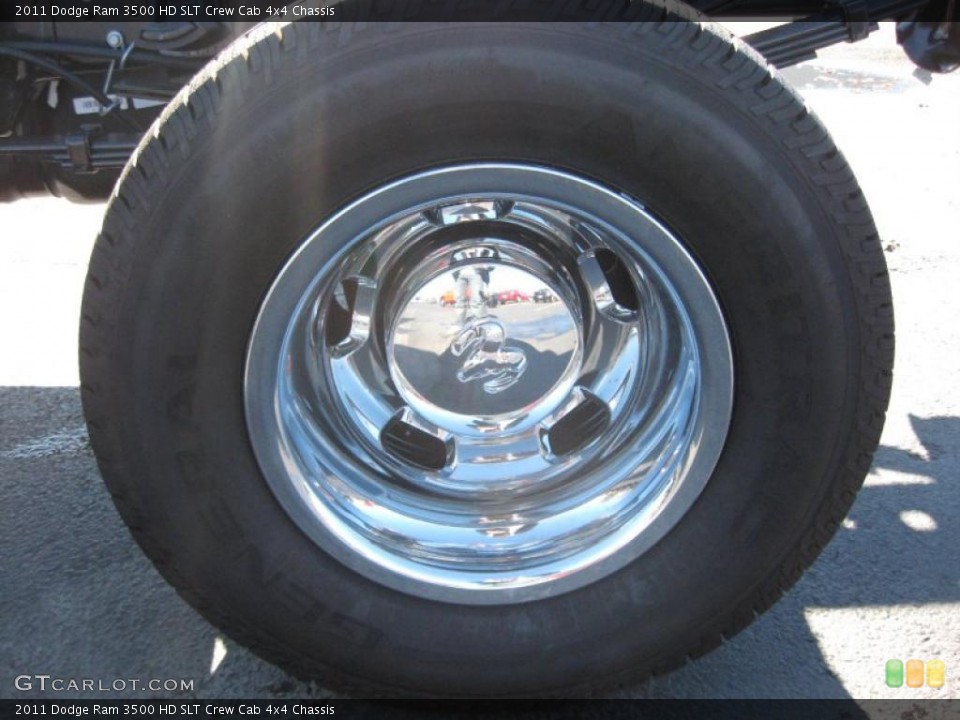 2011 Dodge Ram 3500 HD SLT Crew Cab 4x4 Chassis Wheel and Tire Photo #40843489