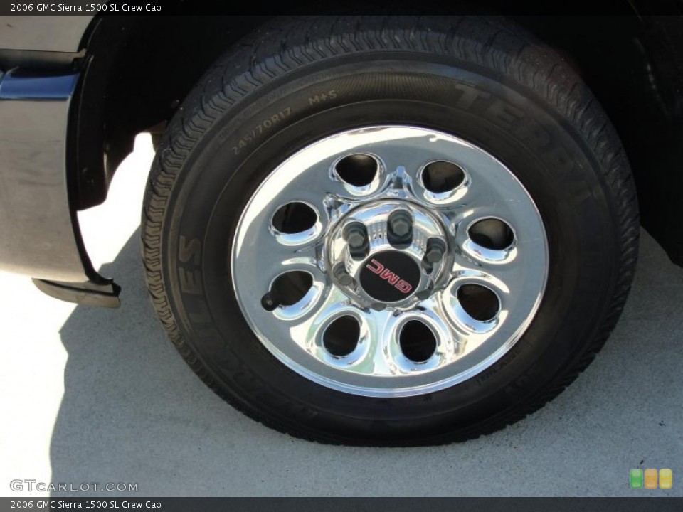 2006 GMC Sierra 1500 SL Crew Cab Wheel and Tire Photo #40857093