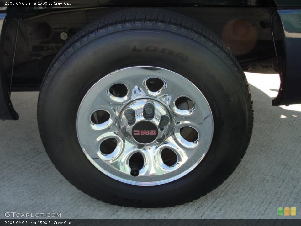 2006 GMC Sierra 1500 SL Crew Cab Wheel and Tire Photo #40857105