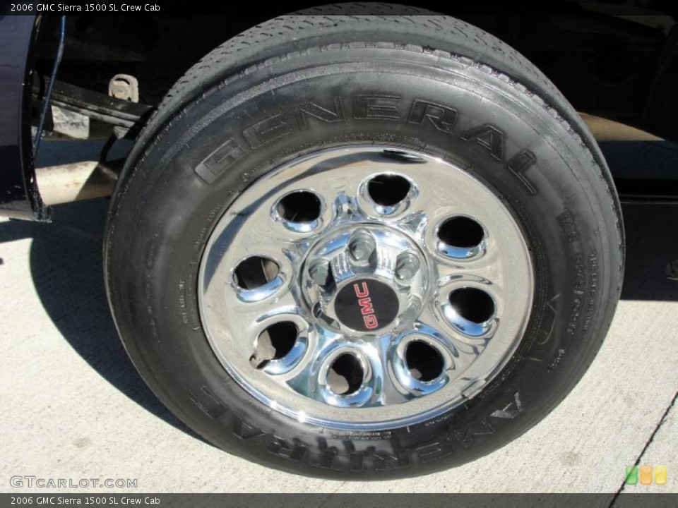 2006 GMC Sierra 1500 SL Crew Cab Wheel and Tire Photo #40857117