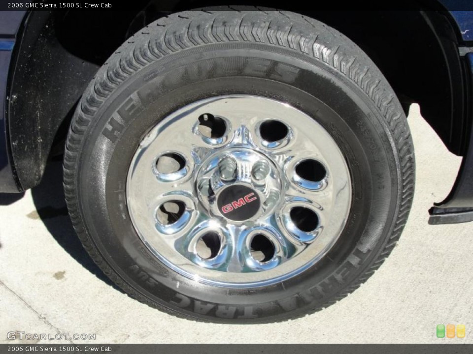 2006 GMC Sierra 1500 SL Crew Cab Wheel and Tire Photo #40857129