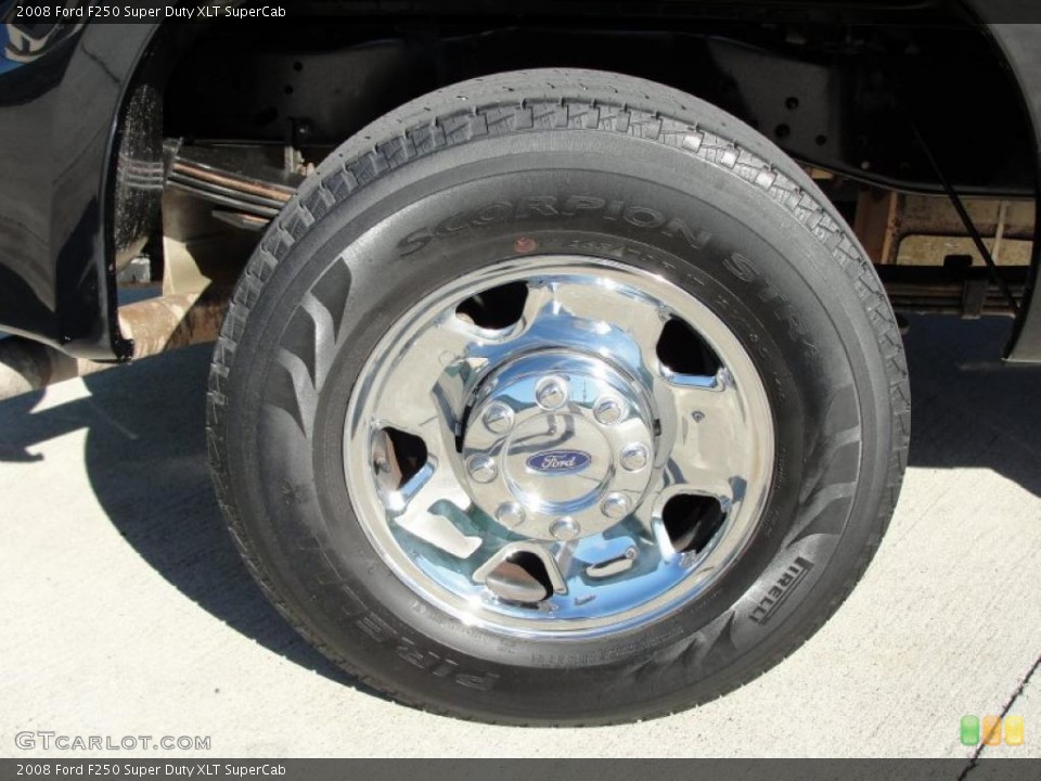 2008 Ford F250 Super Duty XLT SuperCab Wheel and Tire Photo #40858689