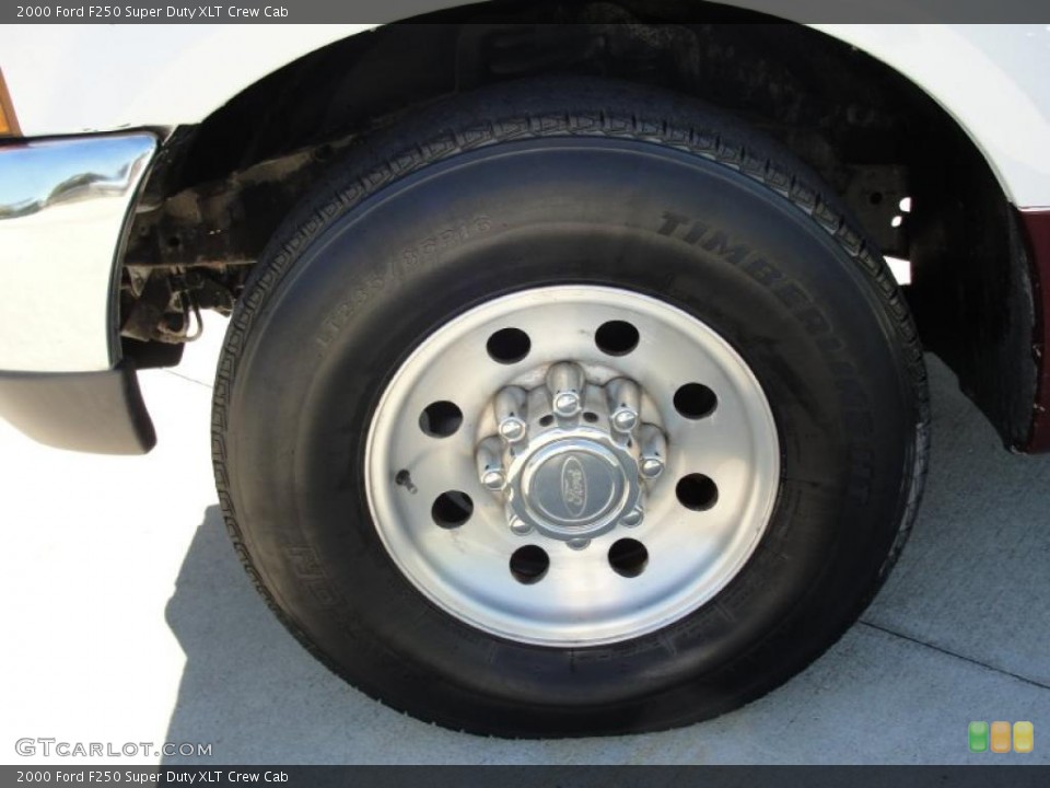 2000 Ford F250 Super Duty XLT Crew Cab Wheel and Tire Photo #40859289