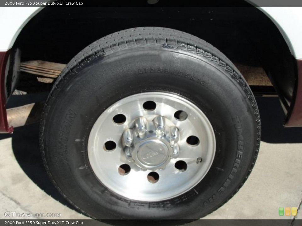 2000 Ford F250 Super Duty XLT Crew Cab Wheel and Tire Photo #40859313