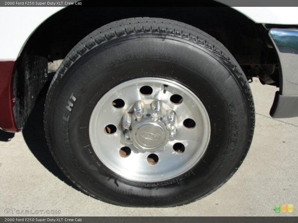 2000 Ford F250 Super Duty XLT Crew Cab Wheel and Tire Photo #40859325