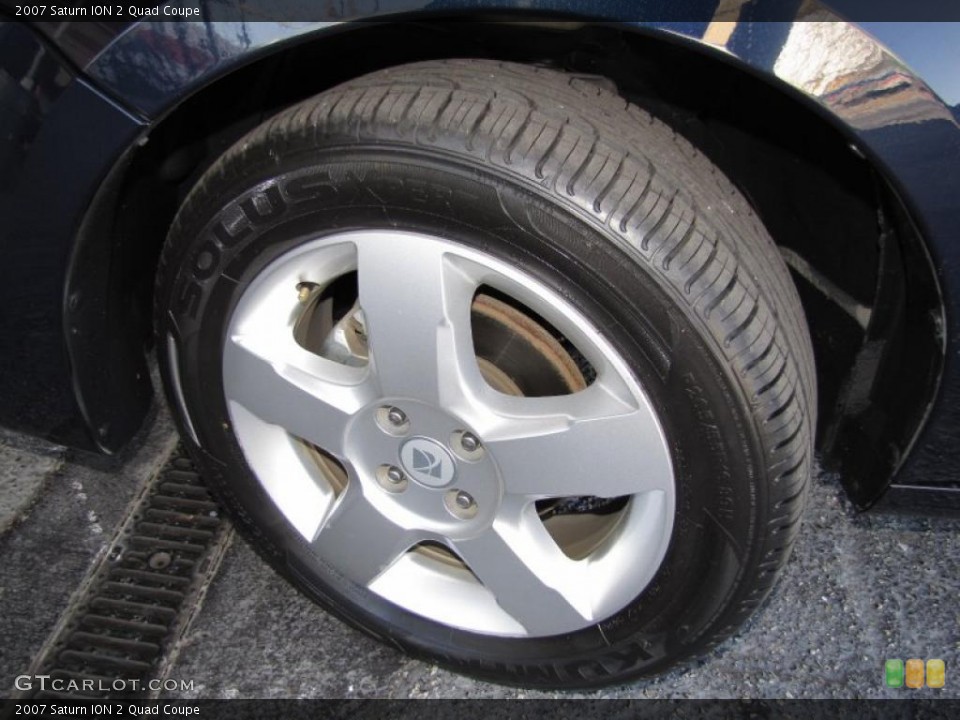 2007 Saturn ION 2 Quad Coupe Wheel and Tire Photo #40867395