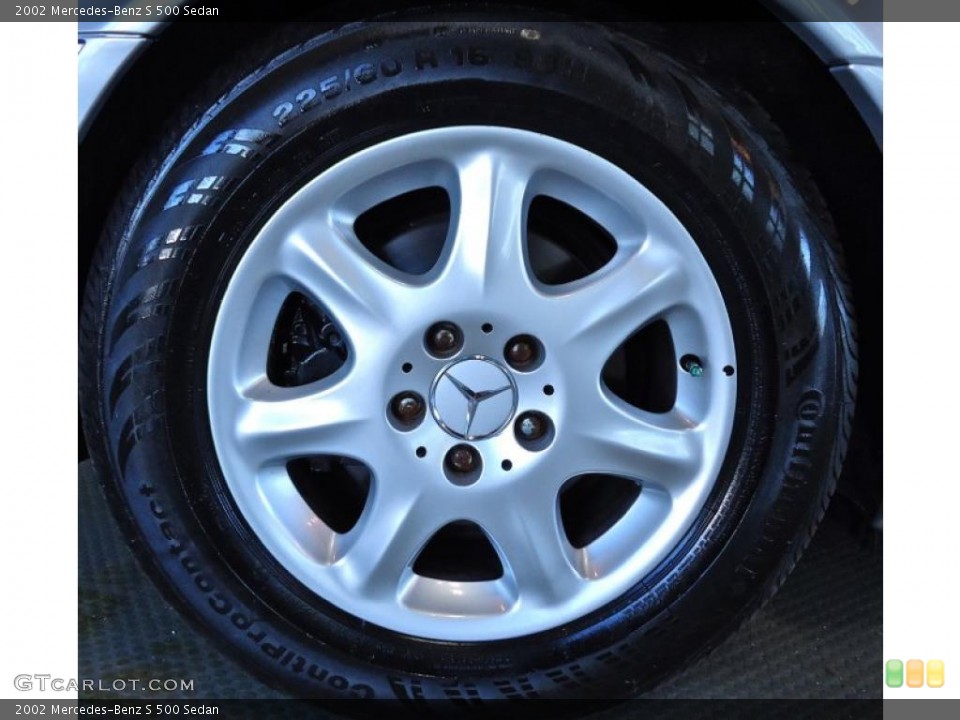 2002 Mercedes-Benz S 500 Sedan Wheel and Tire Photo #40870518