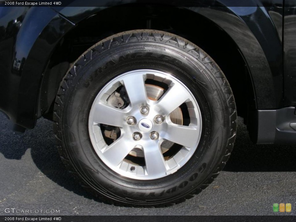 2008 Ford Escape Limited 4WD Wheel and Tire Photo #40873486