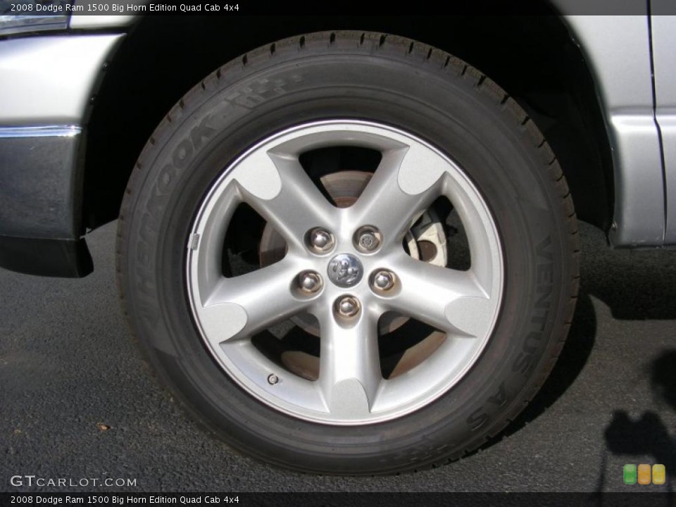 2008 Dodge Ram 1500 Big Horn Edition Quad Cab 4x4 Wheel and Tire Photo #40875070