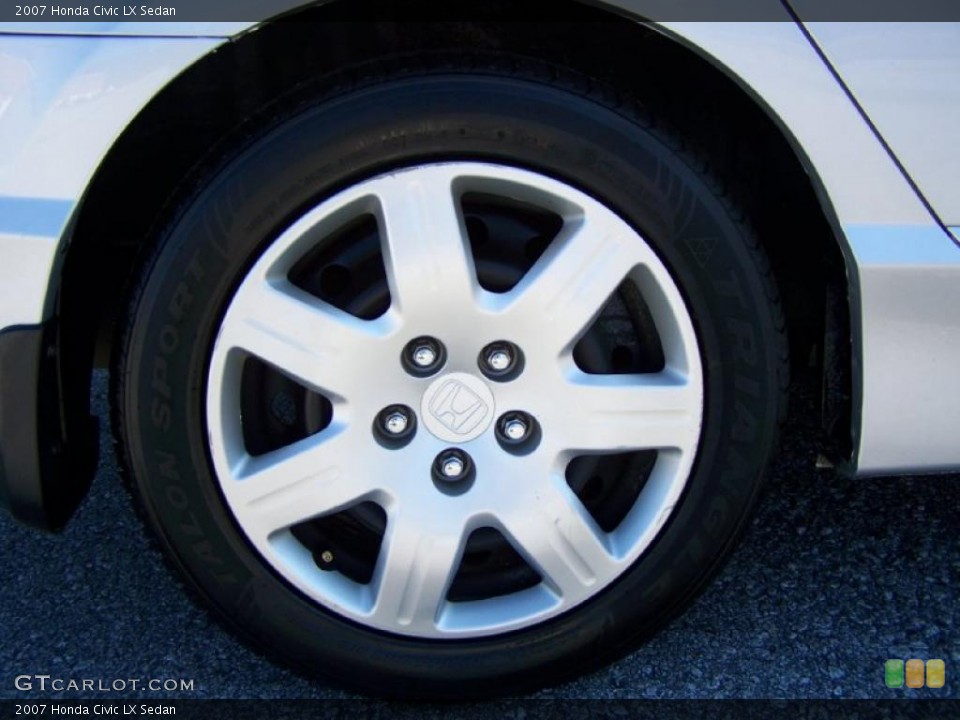 2007 Honda Civic LX Sedan Wheel and Tire Photo #40883009