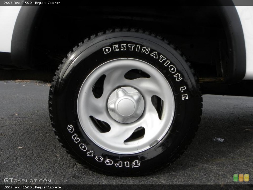 2003 Ford F150 XL Regular Cab 4x4 Wheel and Tire Photo #40891457