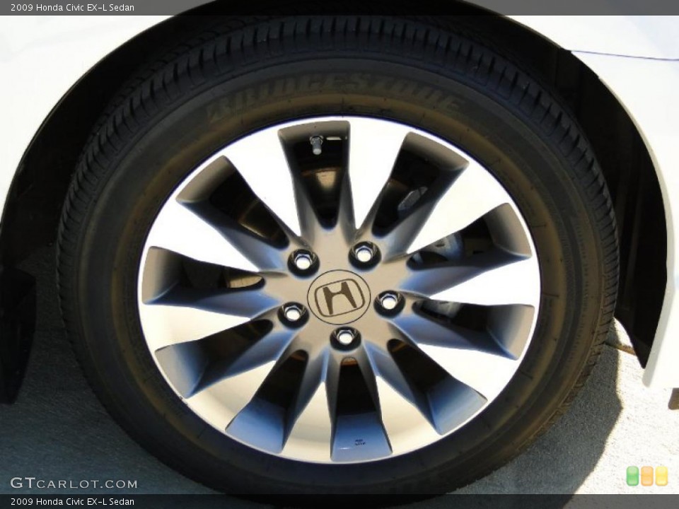 2009 Honda Civic EX-L Sedan Wheel and Tire Photo #40899749