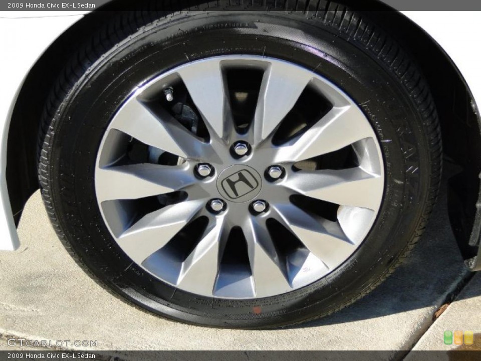 2009 Honda Civic EX-L Sedan Wheel and Tire Photo #40899785