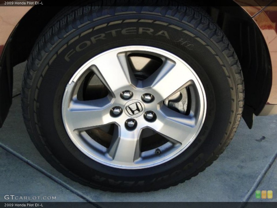 2009 Honda Pilot EX-L Wheel and Tire Photo #40902413