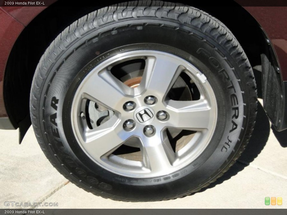 2009 Honda Pilot EX-L Wheel and Tire Photo #40902473
