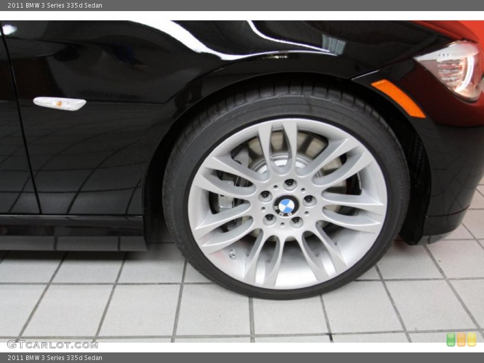 2011 BMW 3 Series 335d Sedan Wheel and Tire Photo #40903749