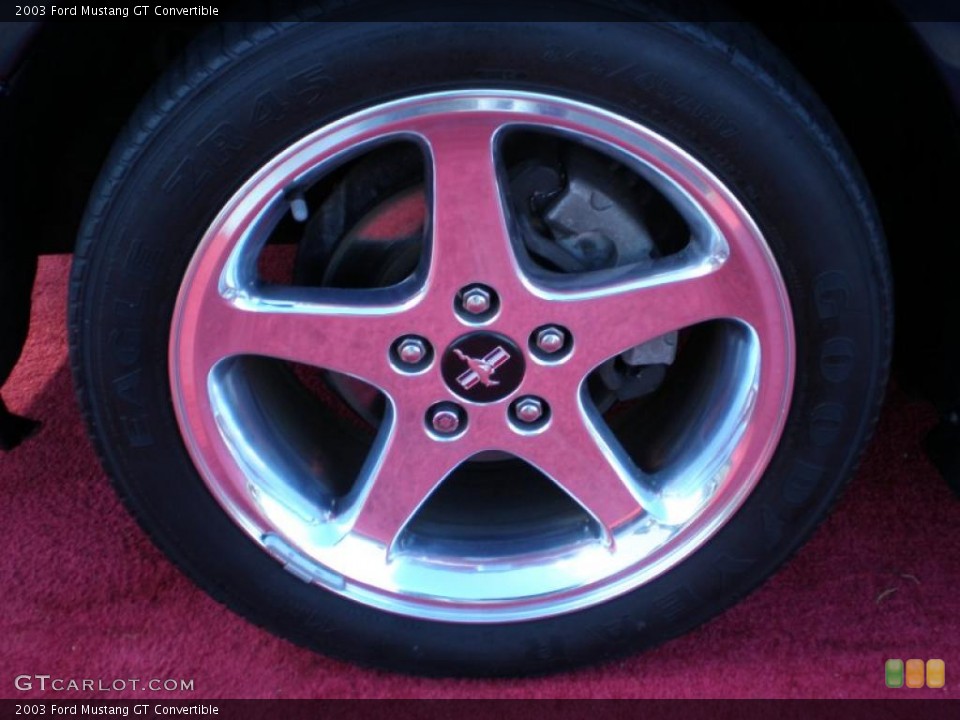 2003 Ford Mustang GT Convertible Wheel and Tire Photo #40908541