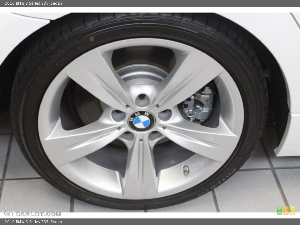 2010 BMW 3 Series 335i Sedan Wheel and Tire Photo #40911121