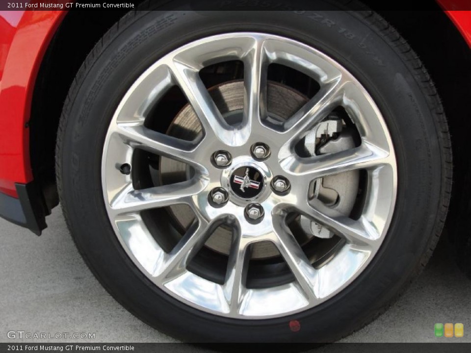 2011 Ford Mustang GT Premium Convertible Wheel and Tire Photo #40921409