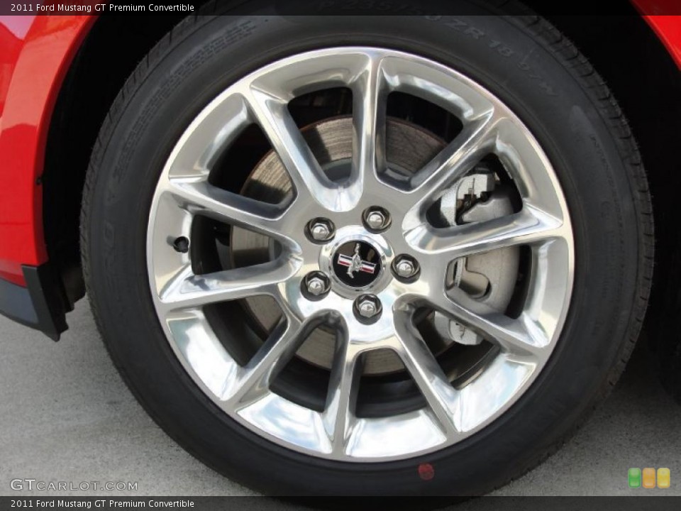 2011 Ford Mustang GT Premium Convertible Wheel and Tire Photo #40921409