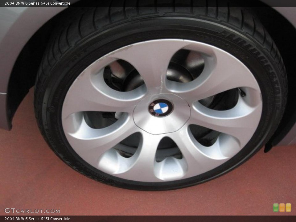 2004 BMW 6 Series 645i Convertible Wheel and Tire Photo #40928586